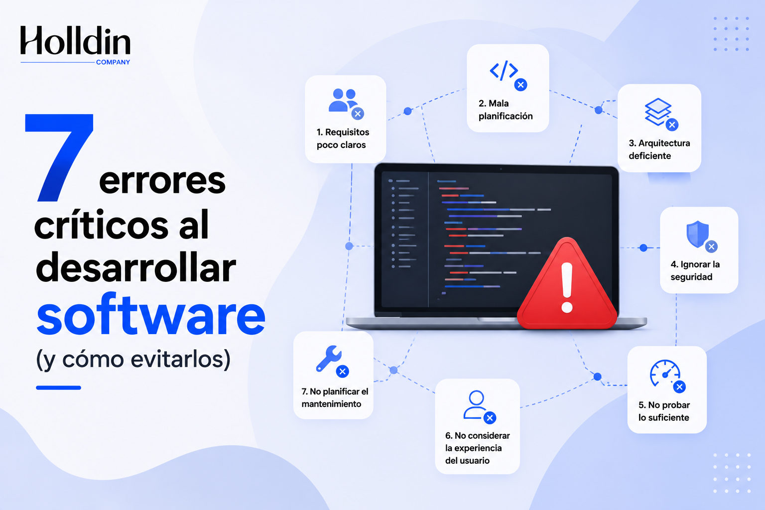 7 errores críticos al desarrollar software (y cómo evitarlos)